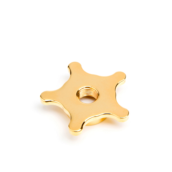 24ct Gold Plated Brass Micro Star Drag Wheel Mk2