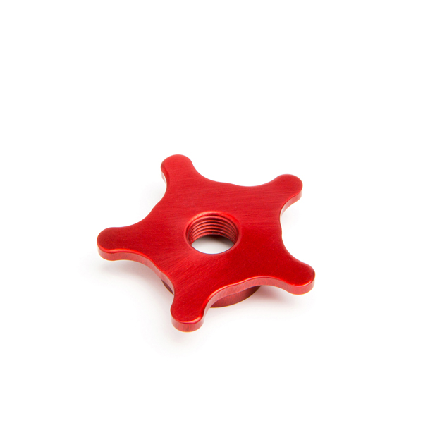 Anodised Aluminium Micro Star Drag Wheels Mk2 - Red
